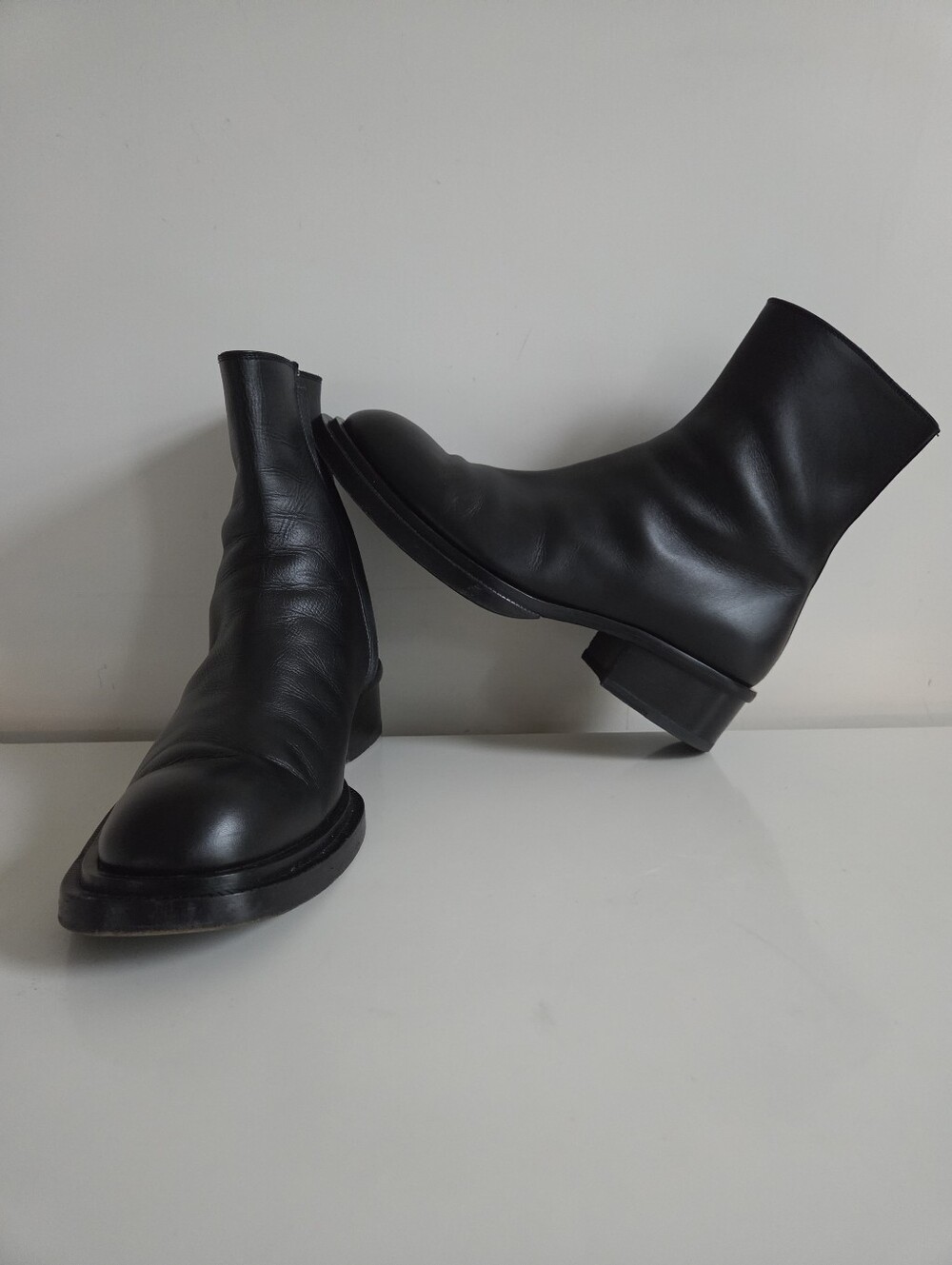 Alexander McQueen Men's Cuban Stack Ankle Zip Boots Size US 9/EU 42  *Read